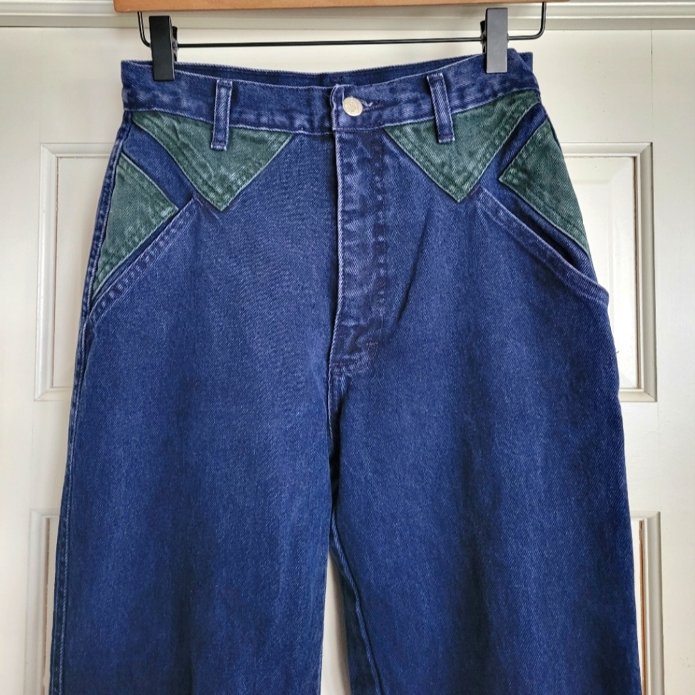 Vintage Roper Western Style High Waist Straight Leg Mom Jeans 7 Tall - Picture 2 of 7